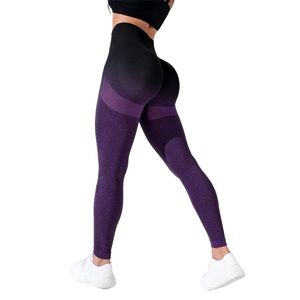 Ombré Sports Leggings with Butt Scrunch